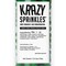 Krazy Sprinkles - Green 8mm Beads (1/2 Cup, 1x Jar) for Cakes, Ice Cream & Cookies
